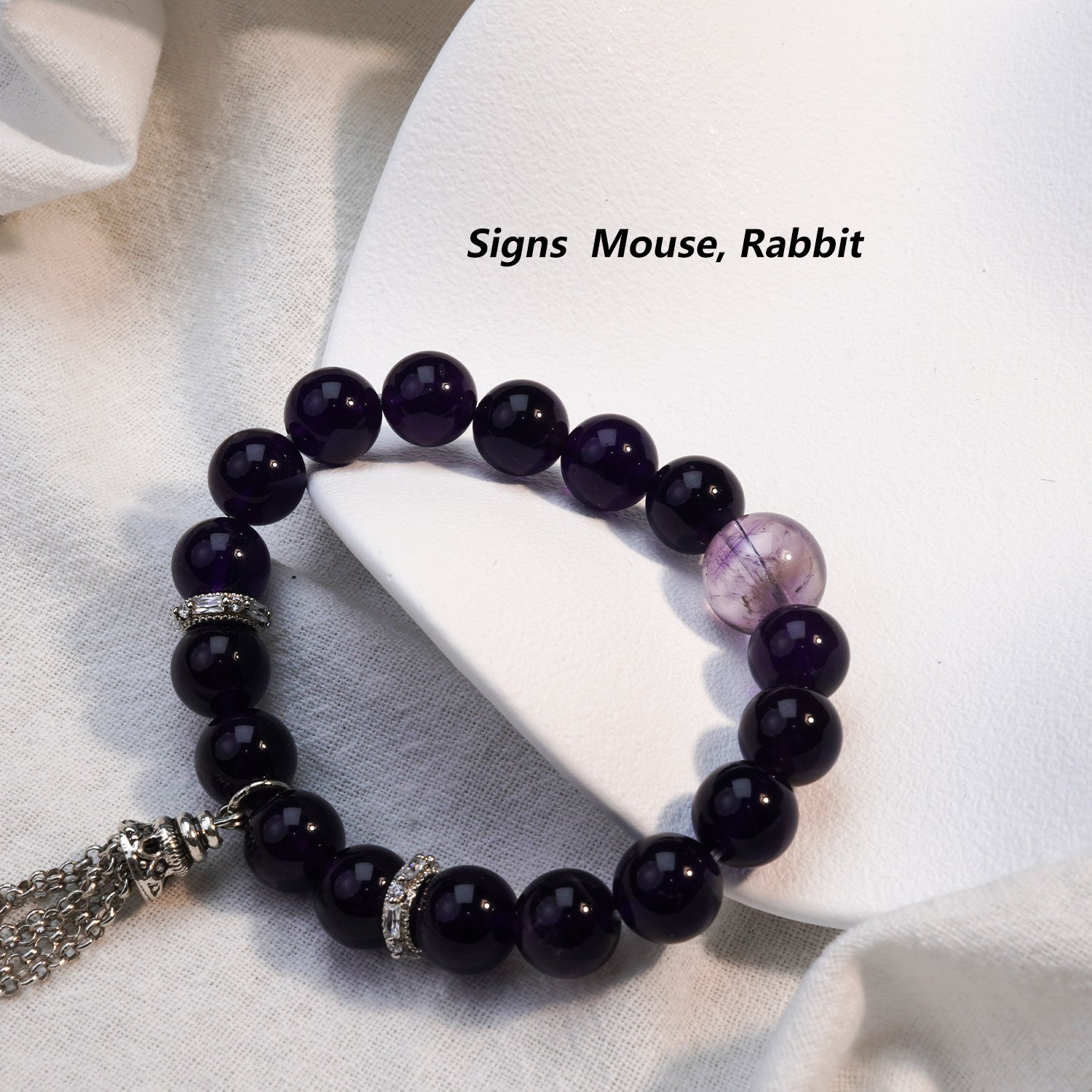 JOXOZP Natural Lavender Amethyst &amp; Purple Amethyst Healing Bracelet - Energy Balance·Spiritual Protection·Crystal Gift&amp;DIY