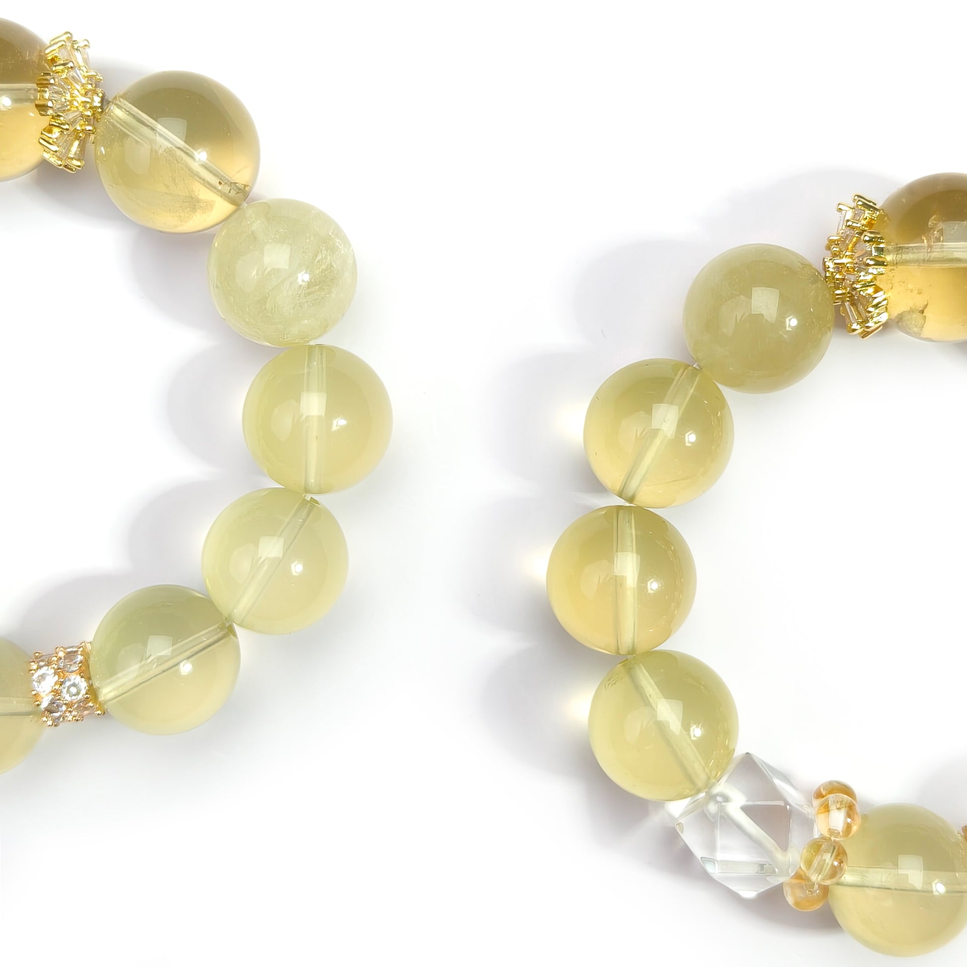JOXOZP 15mm Natural Citrine Bracelet｜Solar Plexus Photon Healing Stones｜Executive Wealth Catalyst + Valentine's Light-Year Pact Gift