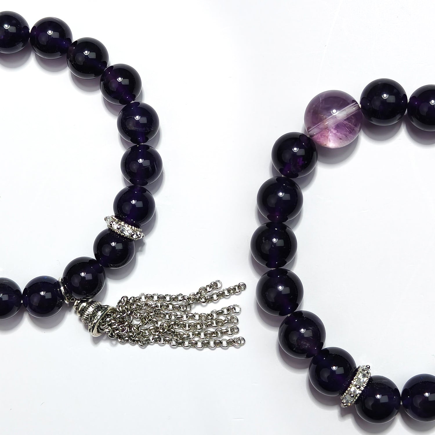 JOXOZP Natural Lavender Amethyst &amp; Purple Amethyst Healing Bracelet - Energy Balance·Spiritual Protection·Crystal Gift&amp;DIY