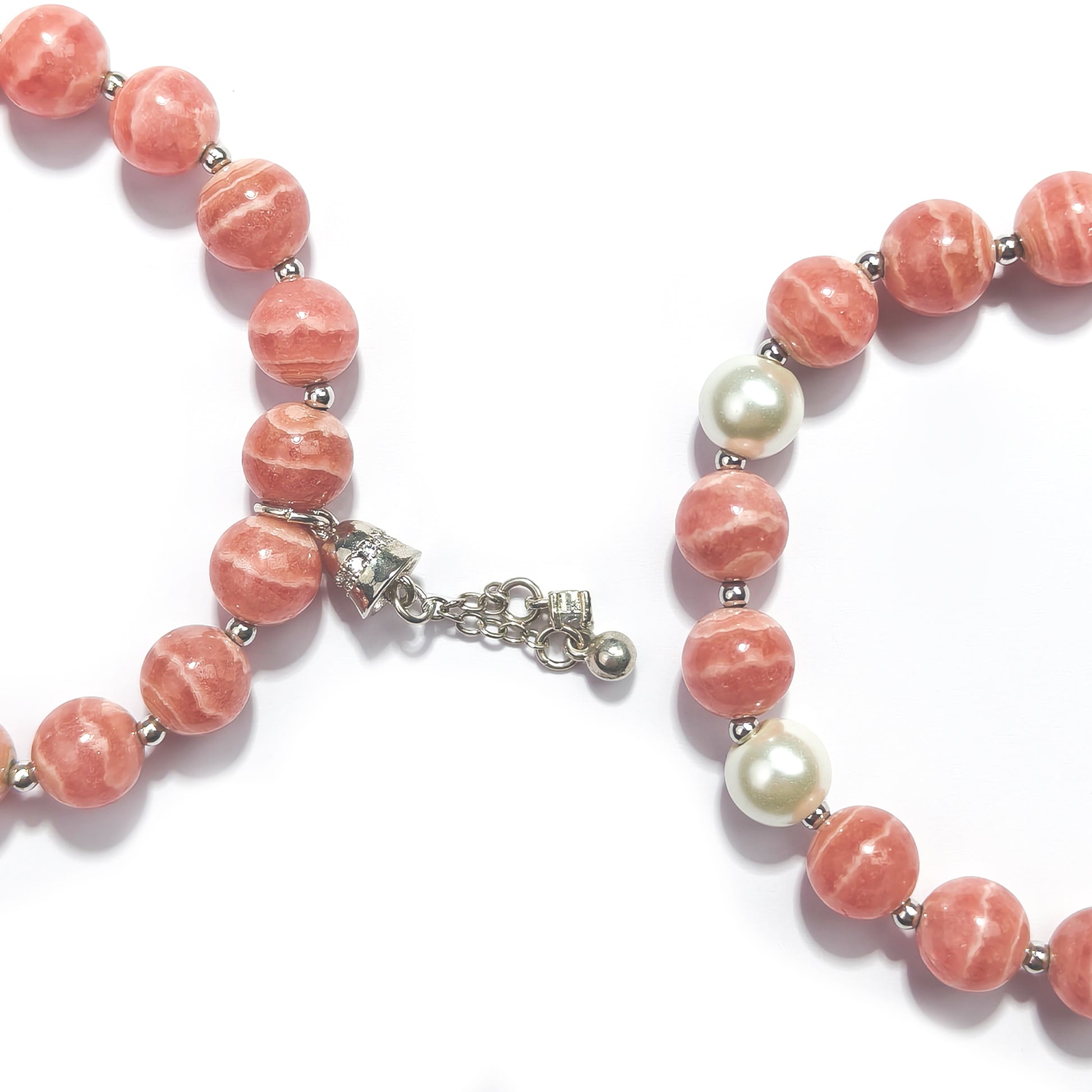 JOXOZP Natural Rhodochrosite Crystal Bracelet | Healing Stones/Energy Crystals/Crystal Gifts &amp; DIY | Heart Energy &amp; Emotional Healing
