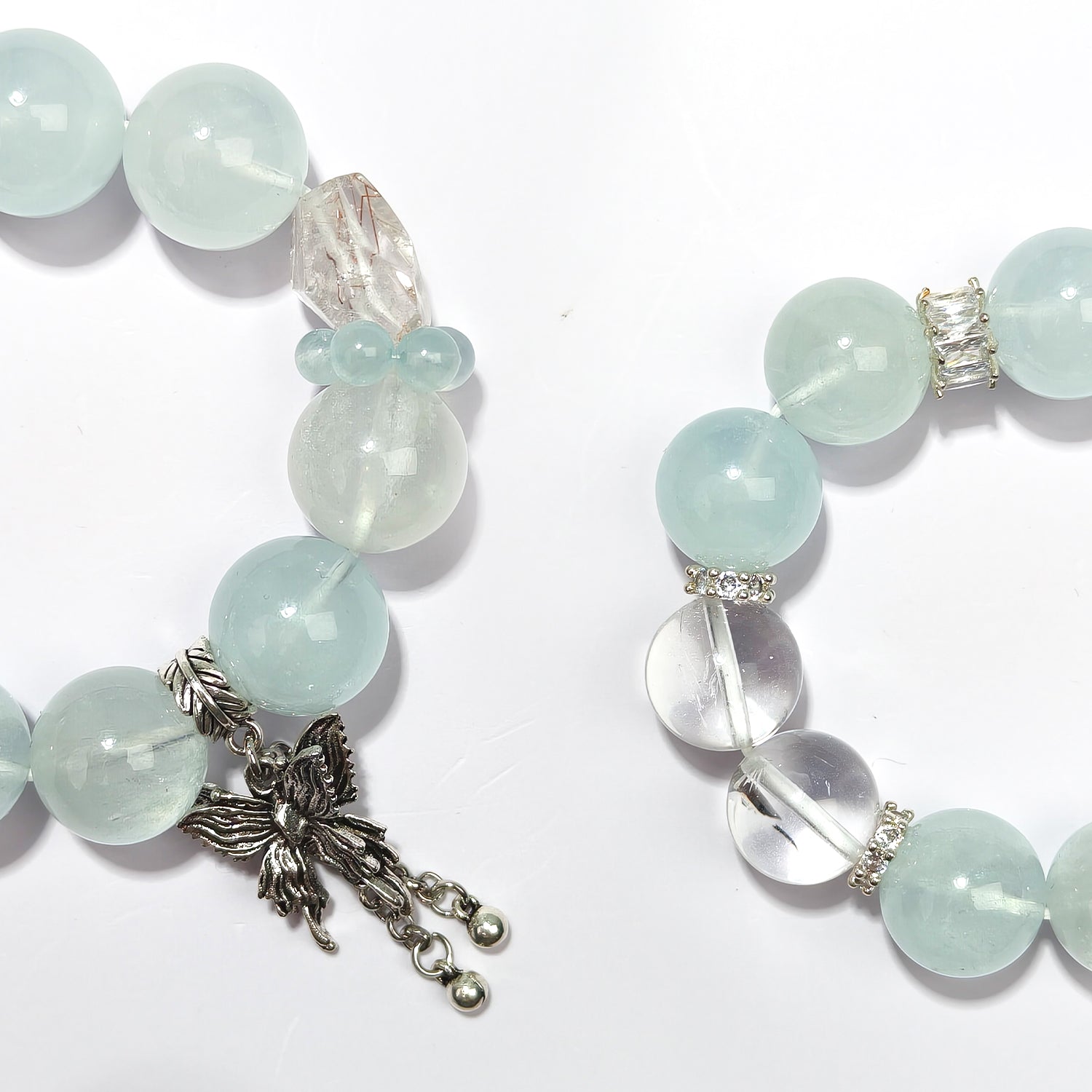 JOXOZP Natural 15mm Tri-Frequency Bracelet｜Aquamarine Communication + Amethyst Stress｜Executive Healing Stones OS｜Starship Gift Set (Copy)