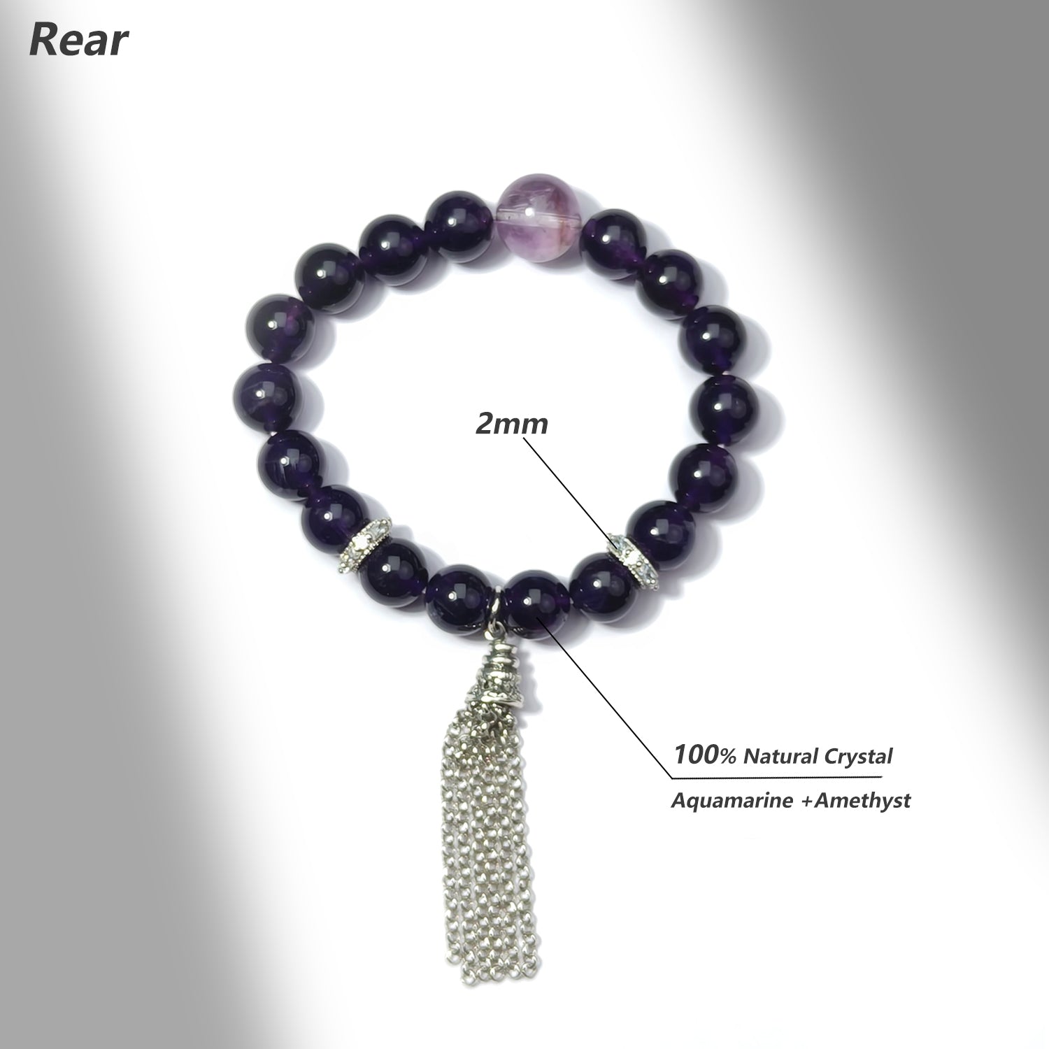 JOXOZP Natural Lavender Amethyst &amp; Purple Amethyst Healing Bracelet - Energy Balance·Spiritual Protection·Crystal Gift&amp;DIY